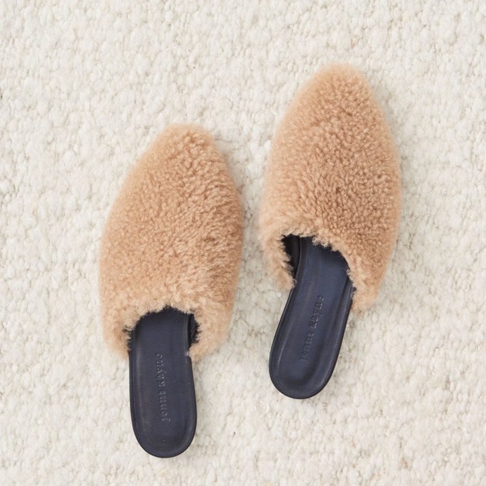 Jenni Kayne — Shearling Mule in Natural (39)